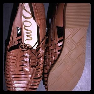 Leather huaraches, size 7.5, New, never worn